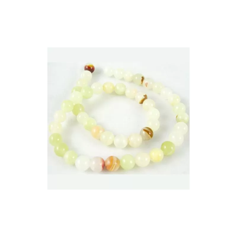 Margele jad natural floare 10mm Margele jad natural floare 10mm