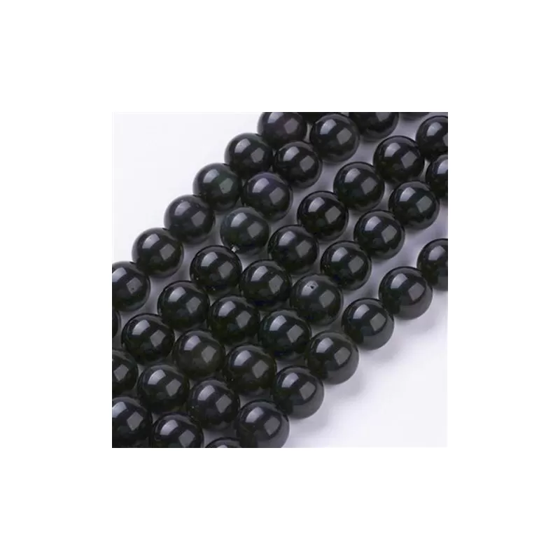 Margele obsidian 6mm ~65buc-38cm Margele obsidian 6mm ~65buc-38cm
