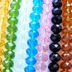 Margele sticla imitatie cristal 4*6mm-96buc