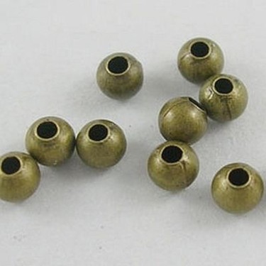 Margele metalice  3mm -100buc bronz