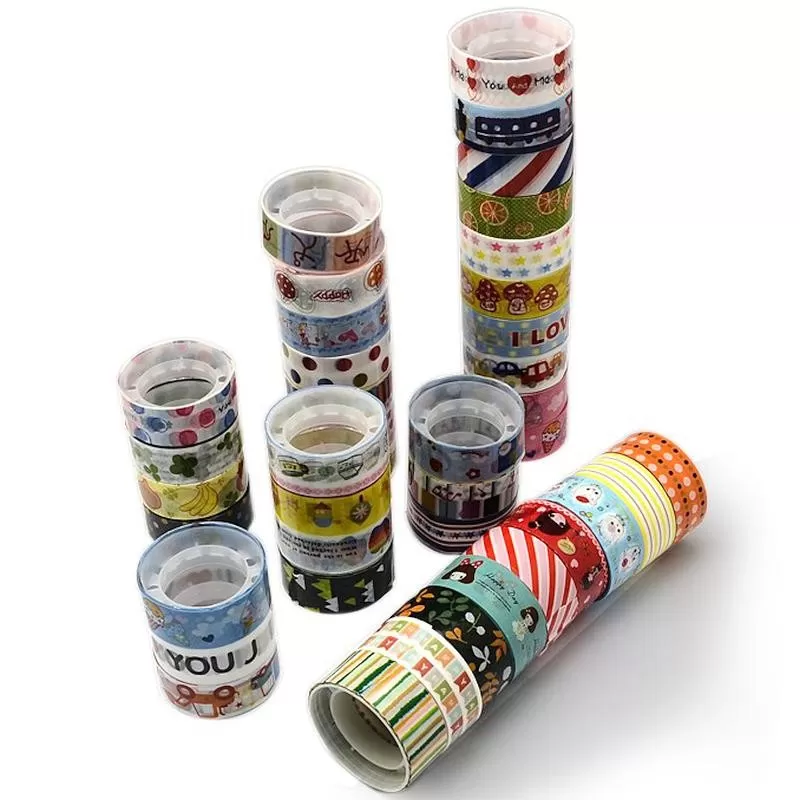 Set banda adeziva scrapbooking, colorata Set banda adeziva scrapbooking, colorata